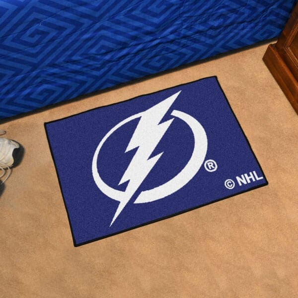 Tampa Bay Lightning Starter Mat Accent Rug - 19in. x 30in.-10546