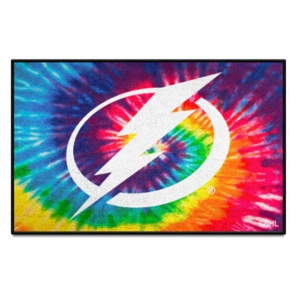 Tampa Bay Lightning Tie Dye Starter Mat Accent Rug 19in. x 30in. 34512 1 scaled