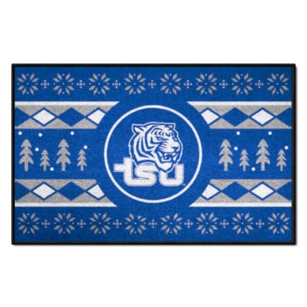 Tennessee State Tigers Holiday Sweater Starter Mat Accent Rug 19in. x 30in 1 scaled