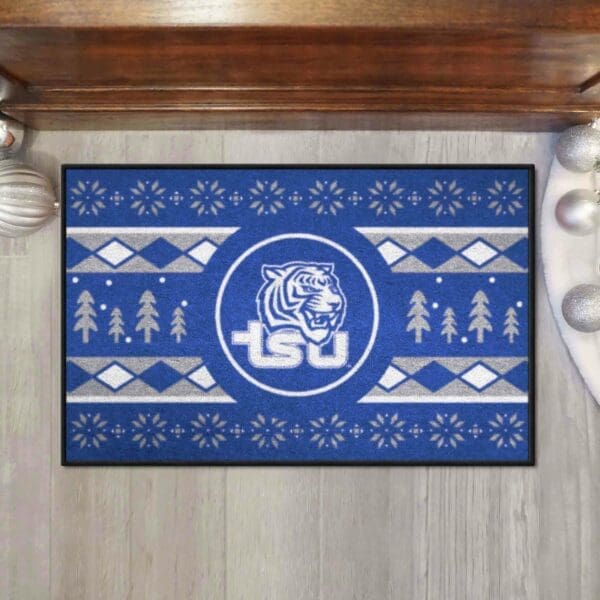 Tennessee State Tigers Holiday Sweater Starter Mat Accent Rug - 19in. x 30in.