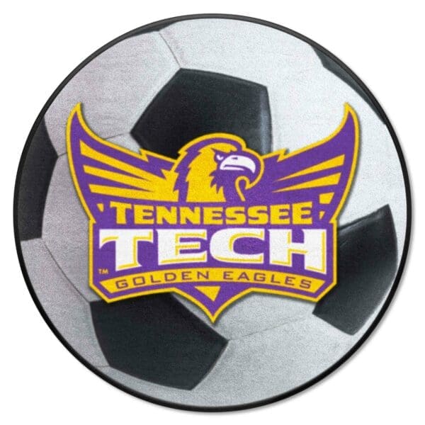 Tennessee Tech Golden Eagles Soccer Ball Rug 27in. Diameter 1 scaled