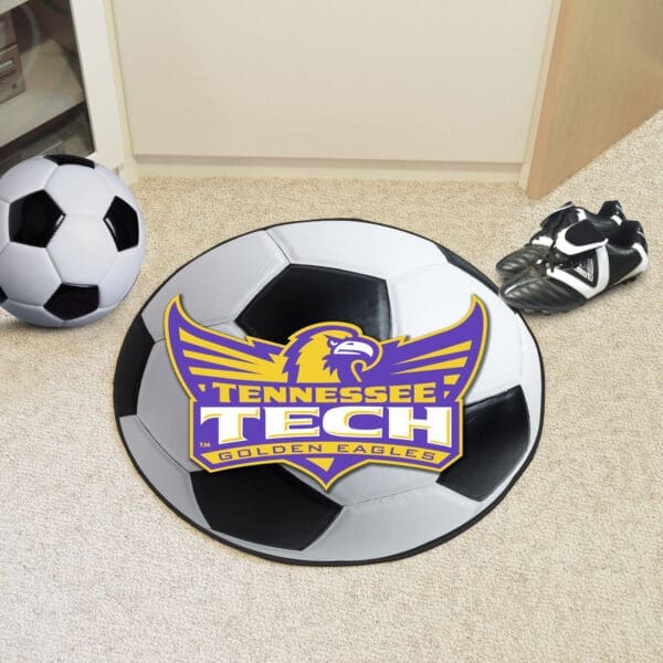 Tennessee Tech Golden Eagles Soccer Ball Rug - 27in. Diameter