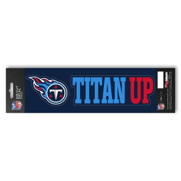 Tennessee Titans 2 Piece Team Slogan Decal Sticker Set 1