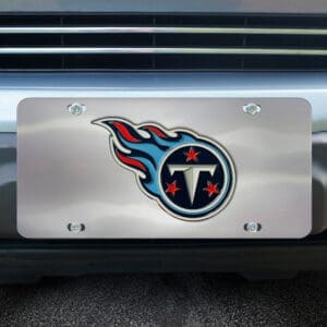 Tennessee Titans 3D Stainless Steel License Plate