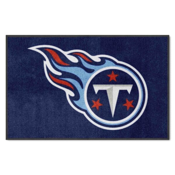 Tennessee Titans 4X6 High Traffic Mat with Durable Rubber Backing Landscape Orientation 1 scaled