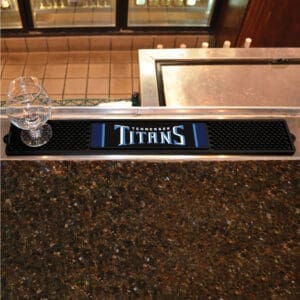 Tennessee Titans Bar Drink Mat - 3.25in. x 24in.