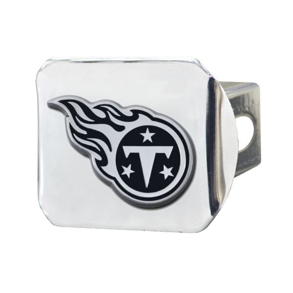 Tennessee Titans Chrome Metal Hitch Cover with Chrome Metal 3D Emblem 1