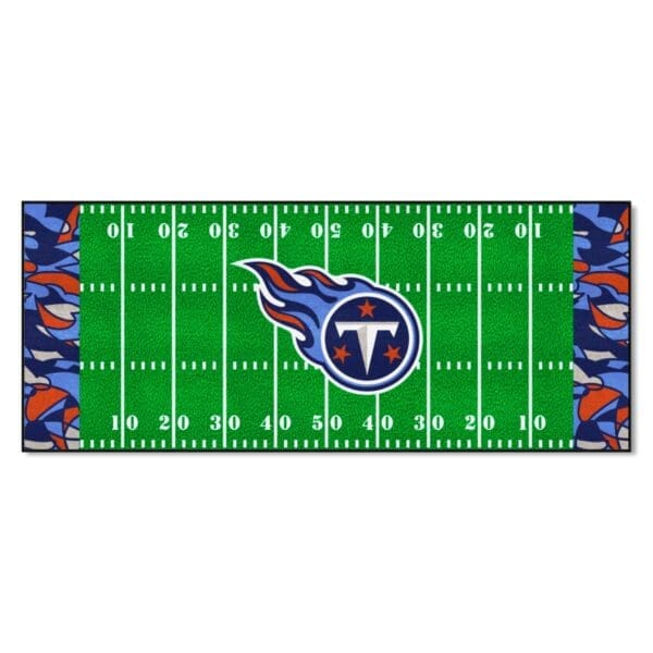 Tennessee Titans Football Field Runner Mat 30in. x 72in. XFIT Design 1 scaled