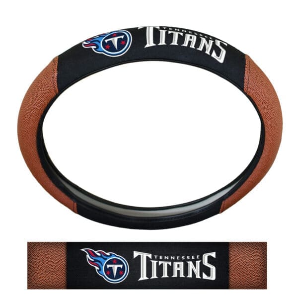 Tennessee Titans Football Grip Steering Wheel Cover 15 Diameter 1