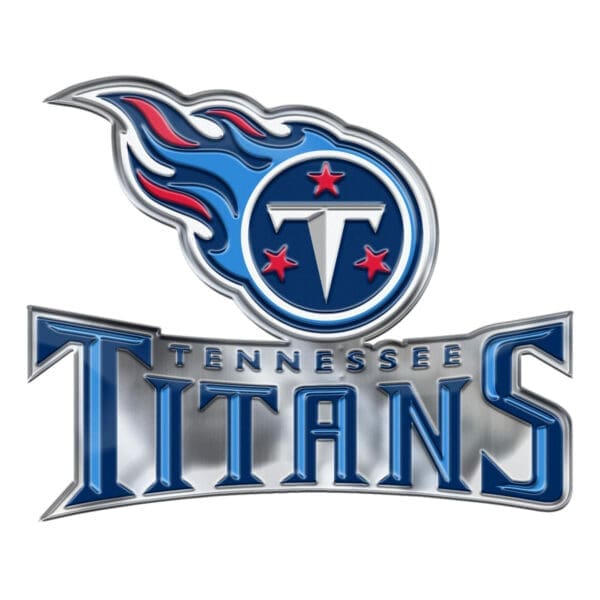 Tennessee Titans Heavy Duty Aluminum Embossed Color Emblem Alternate 1