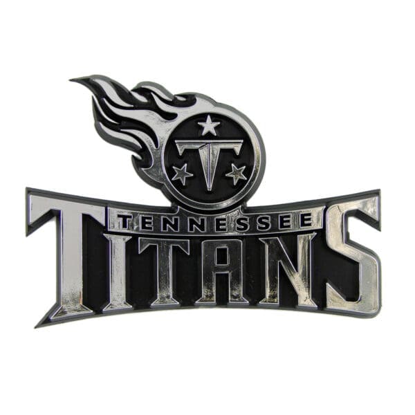 Tennessee Titans Molded Chrome Plastic Emblem 1
