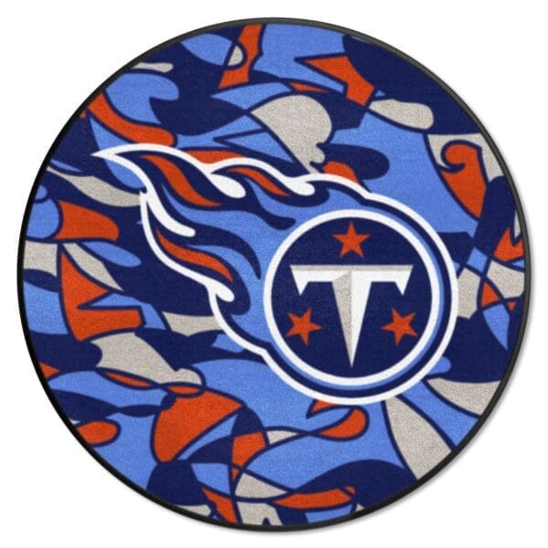 Tennessee Titans Roundel Rug 27in. Diameter XFIT Design 1 scaled