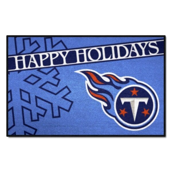 Tennessee Titans Starter Mat Accent Rug 19in. x 30in. Happy Holidays Starter Mat 1 scaled