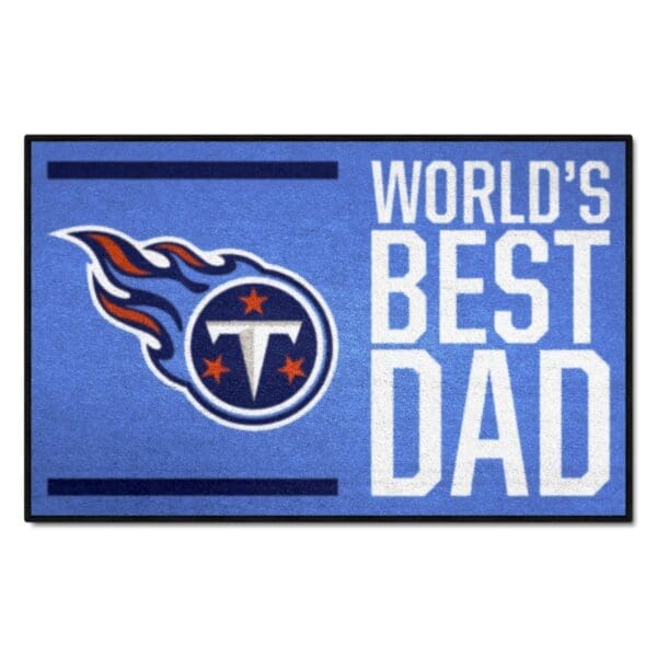 Tennessee Titans Starter Mat Accent Rug 19in. x 30in. Worlds Best Dad Starter Mat 1 scaled