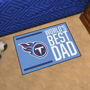 Tennessee Titans Starter Mat Accent Rug - 19in. x 30in. World's Best Dad Starter Mat