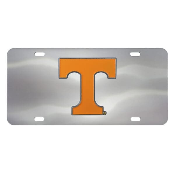 Tennessee Volunteers 3D Stainless Steel License Plate 1
