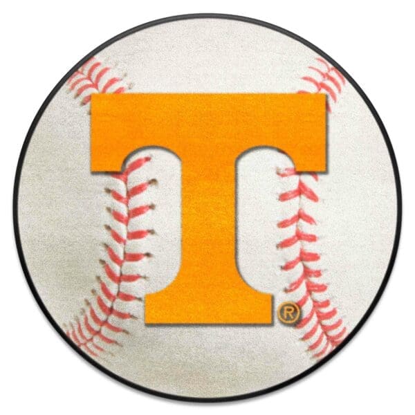 Tennessee Volunteers Baseball Rug 27in. Diameter 1 scaled