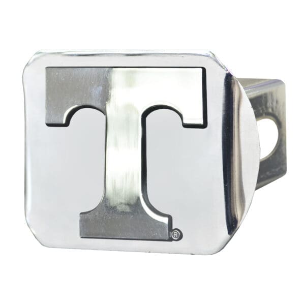Tennessee Volunteers Chrome Metal Hitch Cover with Chrome Metal 3D Emblem 1