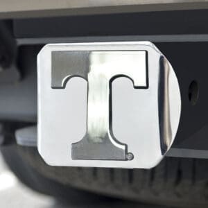 Tennessee Volunteers Chrome Metal Hitch Cover with Chrome Metal 3D Emblem