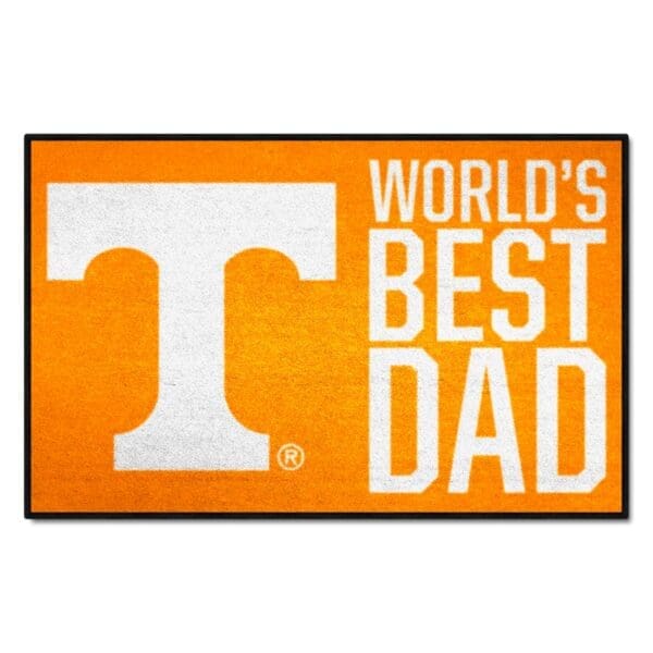 Tennessee Volunteers Starter Mat Accent Rug 19in. x 30in. Worlds Best Dad Starter Mat 1 scaled