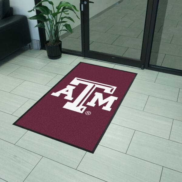 Texas A&M 3X5 High-Traffic Mat with Durable Rubber Backing - Portrait Orientation