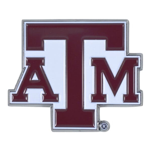 Texas AM Aggies 3D Color Metal Emblem 1