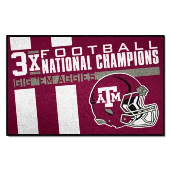 Texas AM Aggies Dynasty Starter Mat Accent Rug 19in. x 30in 1 scaled