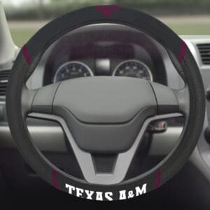Texas A&M Aggies Embroidered Steering Wheel Cover
