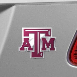 Texas A&M Aggies Heavy Duty Aluminum Embossed Color Emblem
