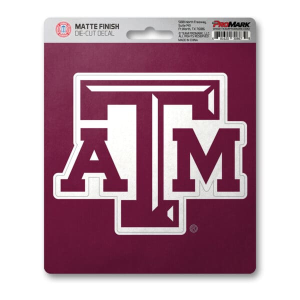 Texas AM Aggies Matte Decal Sticker 1