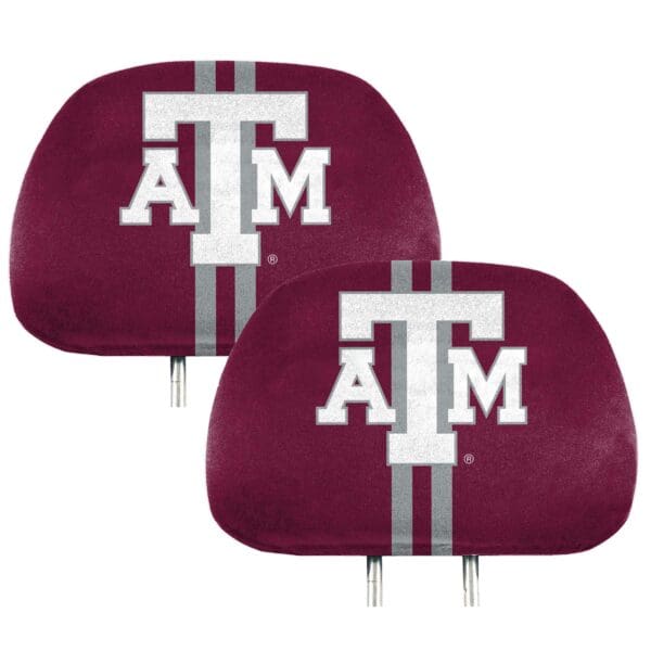Texas AM Aggies Printed Head Rest Cover Set 2 Pieces 1 scaled