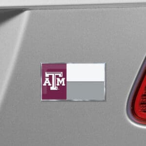 Texas A&M Aggies State Flag Aluminum Embossed Emblem