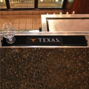 Texas Longhorns Bar Drink Mat - 3.25in. x 24in.