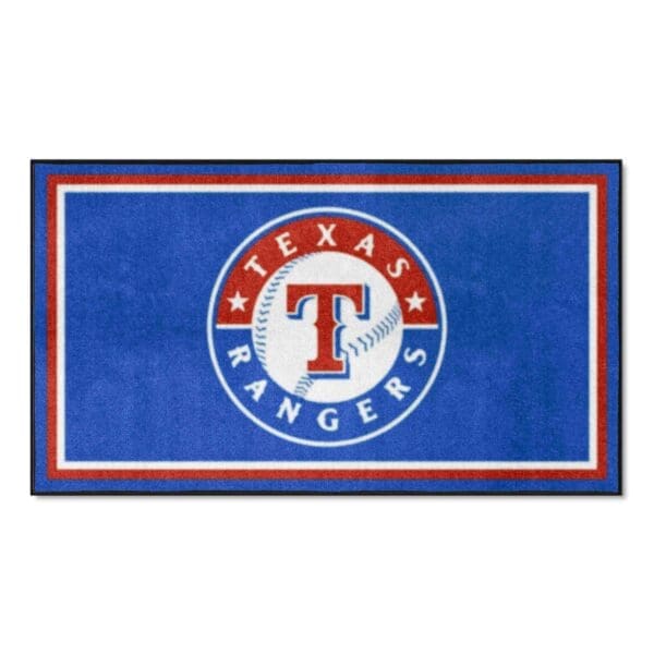Texas Rangers 3ft. x 5ft. Plush Area Rug 1 scaled