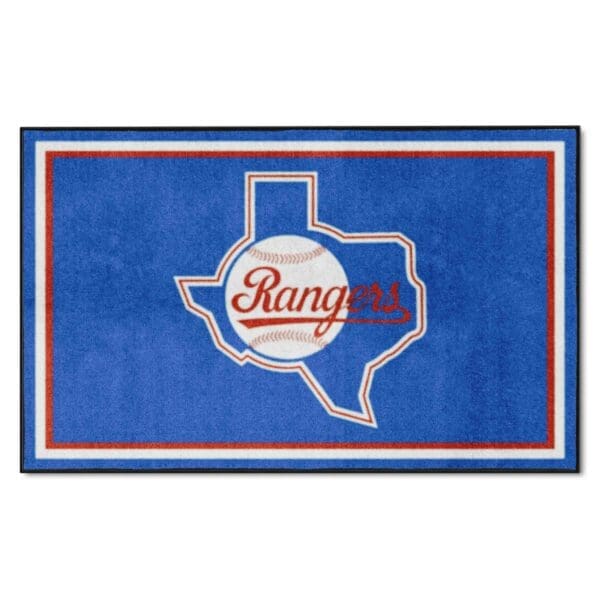 Texas Rangers 4ft. x 6ft. Plush Area Rug 1 1 scaled