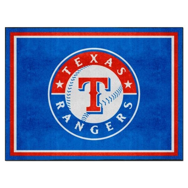 Texas Rangers 8ft. x 10 ft. Plush Area Rug 1 scaled