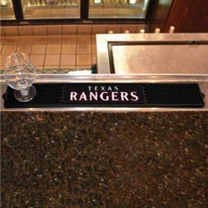 Texas Rangers Bar Drink Mat - 3.25in. x 24in.