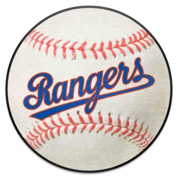 Texas Rangers Baseball Rug 27in. Diameter 1 1 scaled