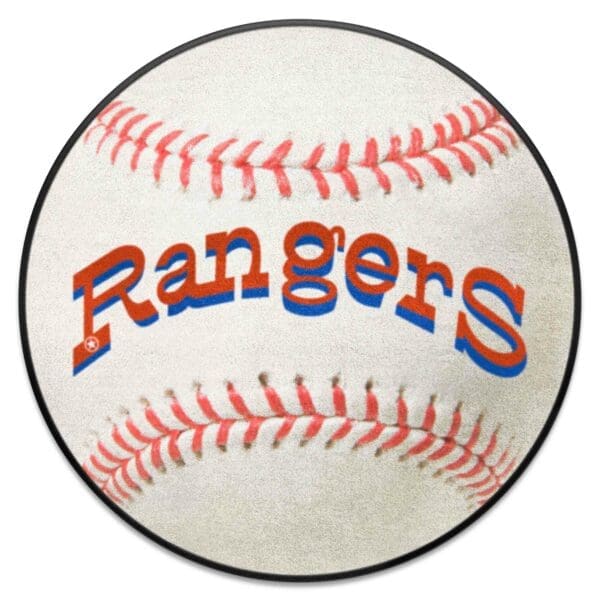Texas Rangers Baseball Rug 27in. Diameter 1 scaled