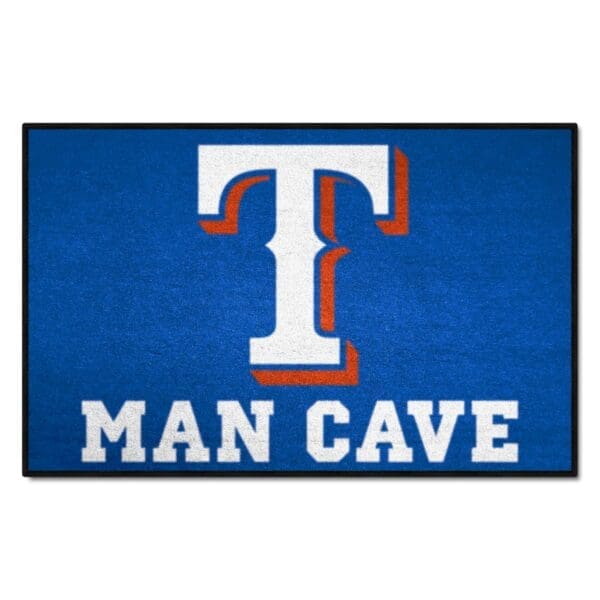 Texas Rangers Man Cave Starter Mat Accent Rug 19in. x 30in 1 scaled