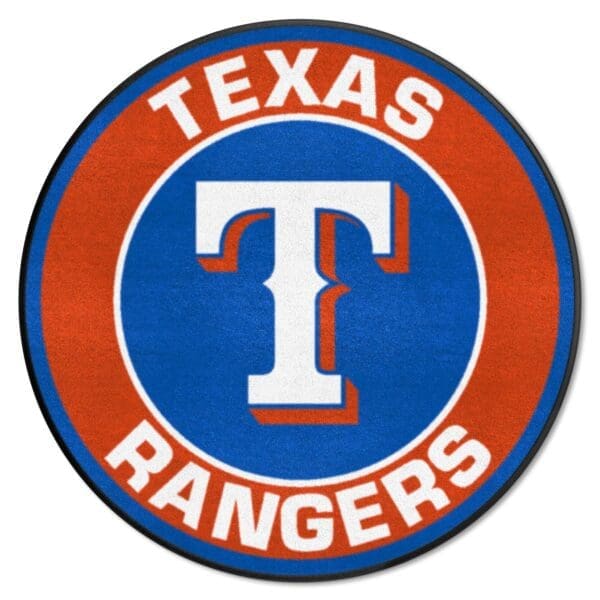 Texas Rangers Roundel Rug 27in. Diameter 1 2 scaled