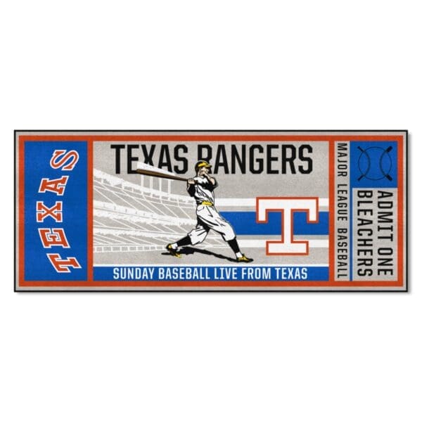 Texas Rangers Ticket Runner Rug 30in. x 72in 1 1 scaled