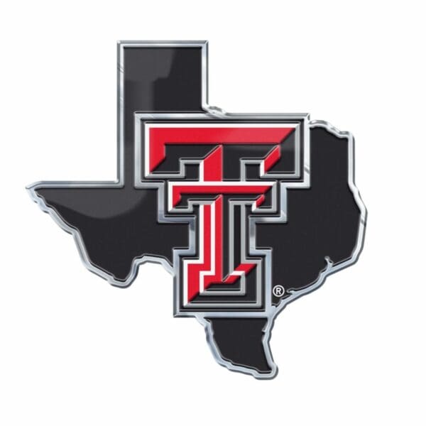 Texas Tech Raiders Team State Aluminum Embossed Emblem 1