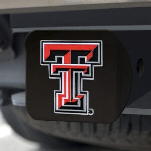 Texas Tech Red Raiders Black Metal Hitch Cover - 3D Color Emblem