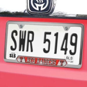 Texas Tech Red Raiders Embossed License Plate Frame