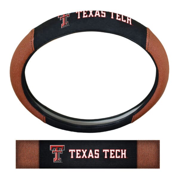Texas Tech Red Raiders Football Grip Steering Wheel Cover 15 Diameter 1