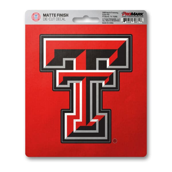 Texas Tech Red Raiders Matte Decal Sticker 1