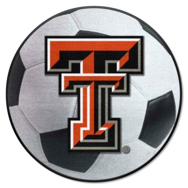 Texas Tech Red Raiders Soccer Ball Rug 27in. Diameter 1 scaled