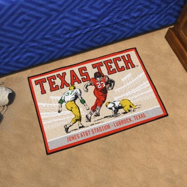Texas Tech Red Raiders Starter Mat Accent Rug - 19in. x 30in. Ticket Stub Starter Mat