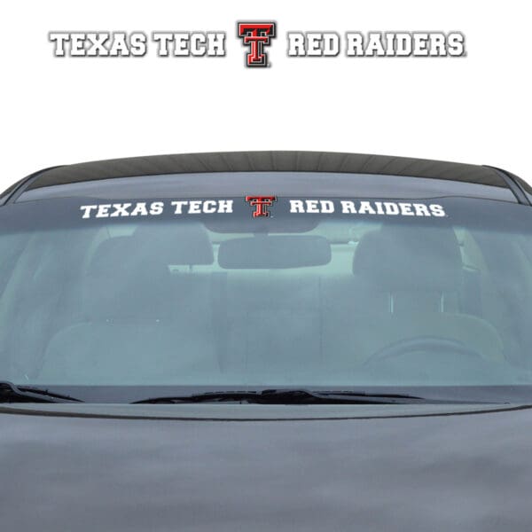 Texas Tech Red Raiders Sun Stripe Windshield Decal 3.25 in. x 34 in 1
